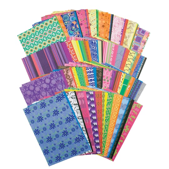Roylco® 5.5" x 8.5" Multicolored Decorative Hues Paper, 192 Count